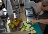 przygotowywanie jabłek na sok