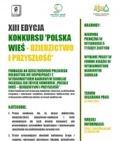 Plakat - XII edycja konkursu 'Polska wieś'
